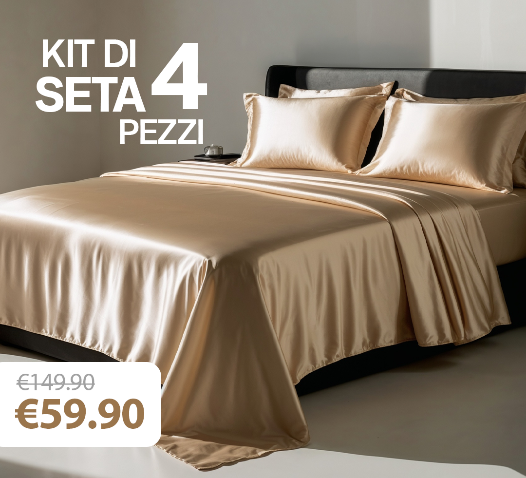 Set Letto 3 Pezzi | 100% Seta di Mulberry  - Lusso Naturale
