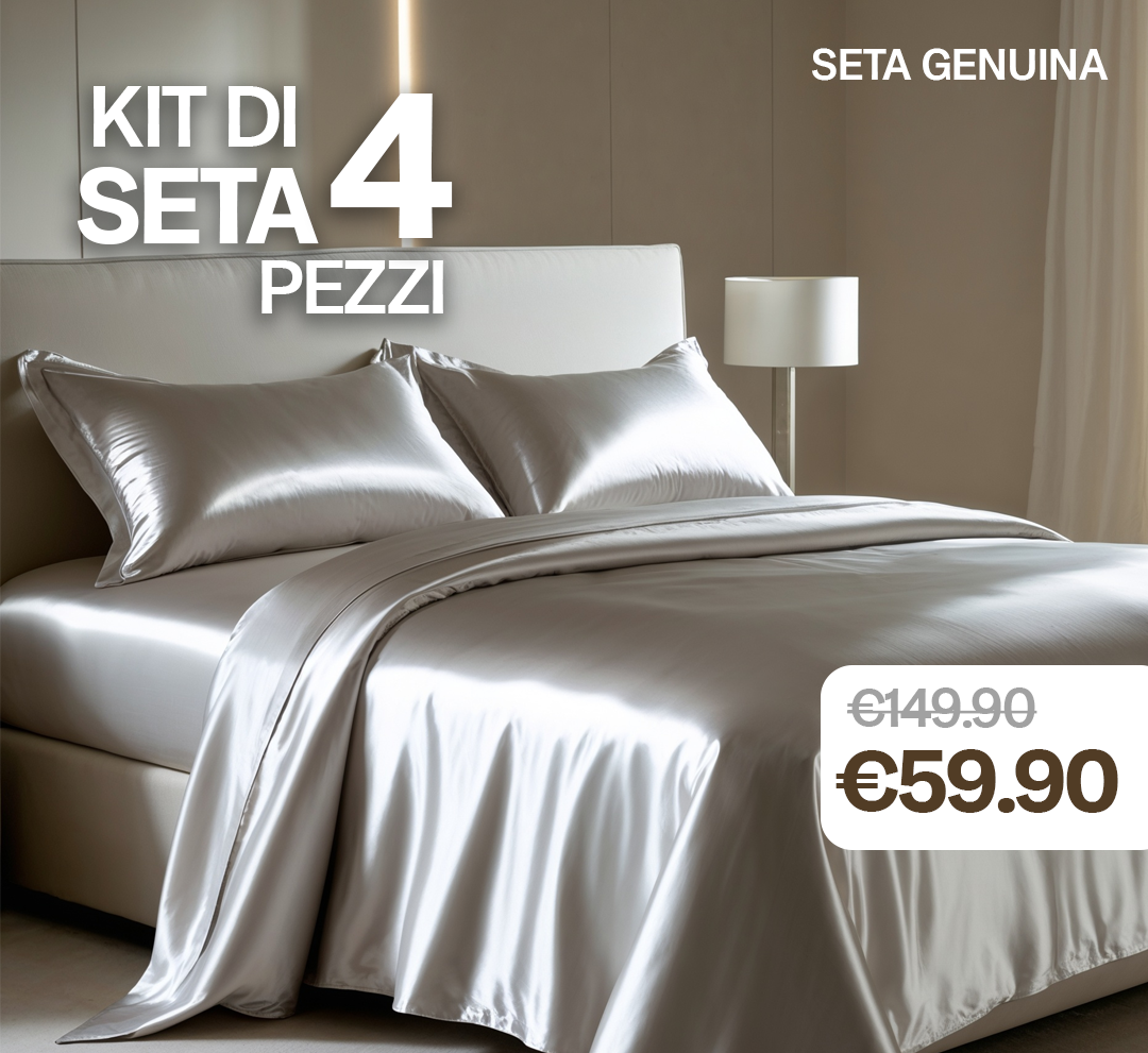 Set Letto 3 Pezzi | 100% Seta di Mulberry  - Lusso Naturale