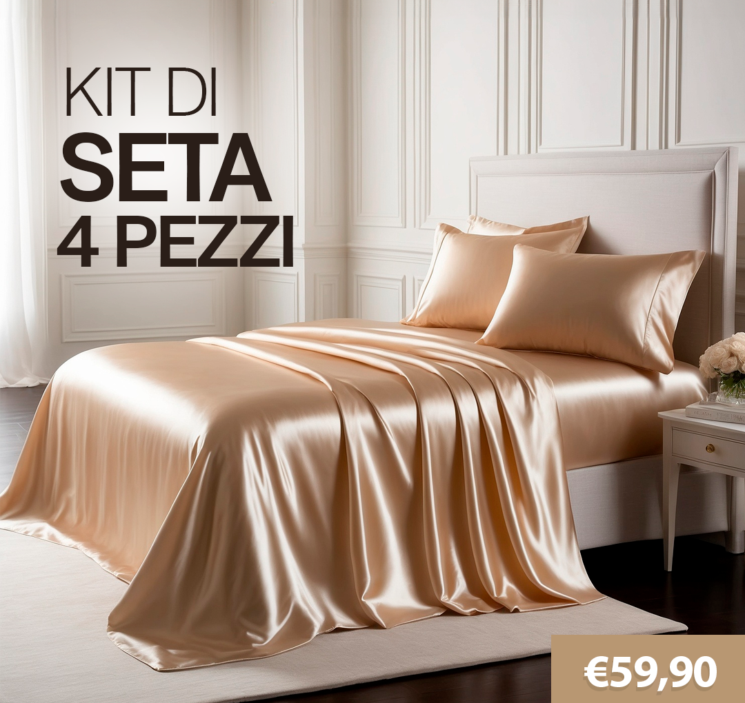 Set Letto 3 Pezzi | 100% Seta di Mulberry  - Lusso Naturale