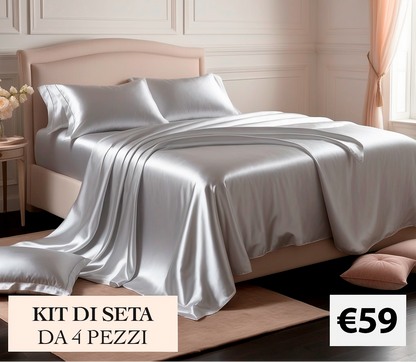 Set Letto 3 Pezzi | 100% Seta di Mulberry  - Lusso Naturale