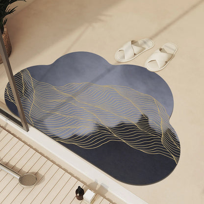 Tappeto da Bagno di Lusso – Antiscivolo, Assorbente e Asciugatura Rapida | Lavabile e Versatile Casa Fiorità