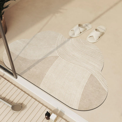 Tappeto da Bagno di Lusso – Antiscivolo, Assorbente e Asciugatura Rapida | Lavabile e Versatile Casa Fiorità