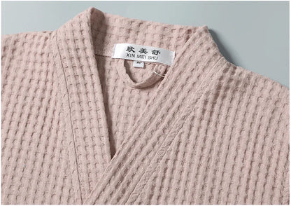 Accappatoio Leggero in Spugna di Cotone – Modello a Manica Lunga per Coppia, Perfetto per Primavera/Estate | Stile Hotel & Spa Casa Fiorità