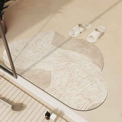 Tappeto da Bagno di Lusso – Antiscivolo, Assorbente e Asciugatura Rapida | Lavabile e Versatile Casa Fiorità