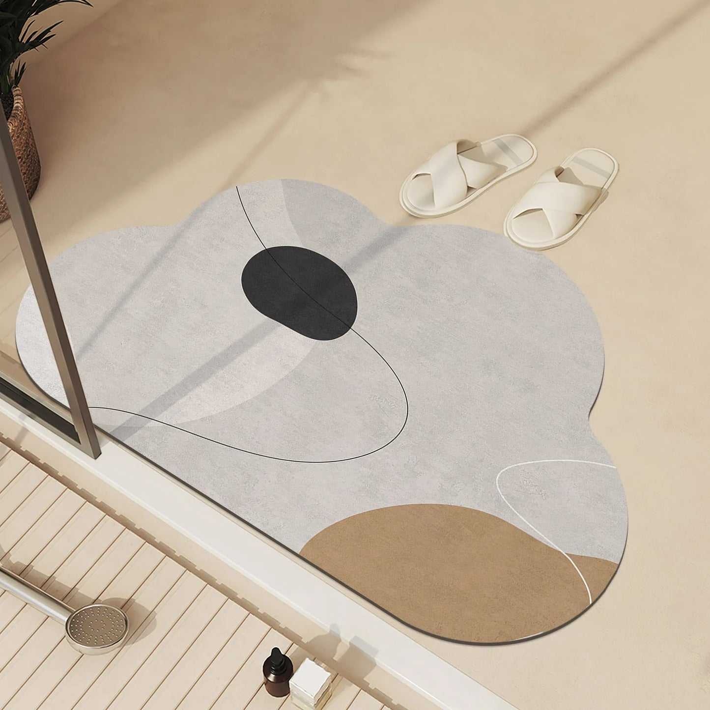 Tappeto da Bagno di Lusso – Antiscivolo, Assorbente e Asciugatura Rapida | Lavabile e Versatile Casa Fiorità