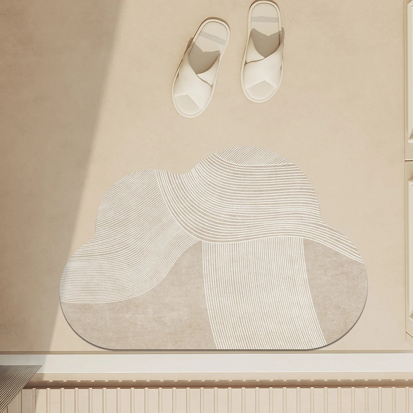 Tappeto da Bagno di Lusso – Antiscivolo, Assorbente e Asciugatura Rapida | Lavabile e Versatile Casa Fiorità