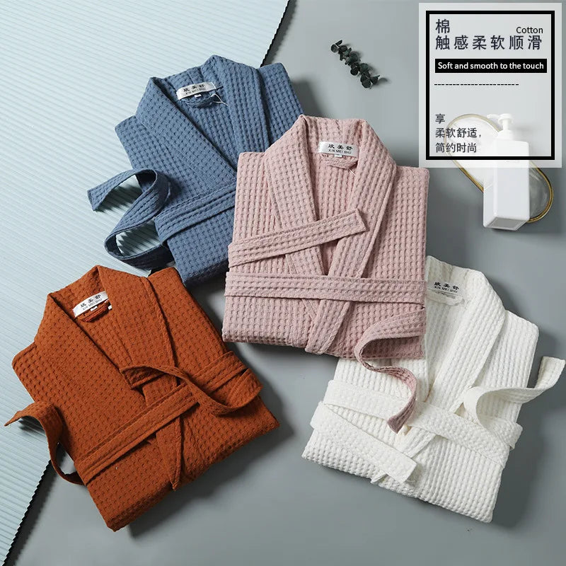 Accappatoio Leggero in Spugna di Cotone – Modello a Manica Lunga per Coppia, Perfetto per Primavera/Estate | Stile Hotel & Spa Casa Fiorità